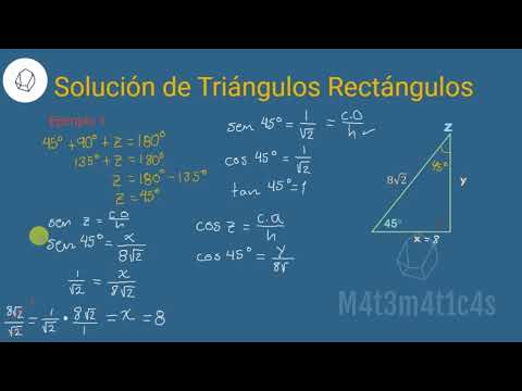 Solución de Triángulos Rectángulos 1 - YouTube