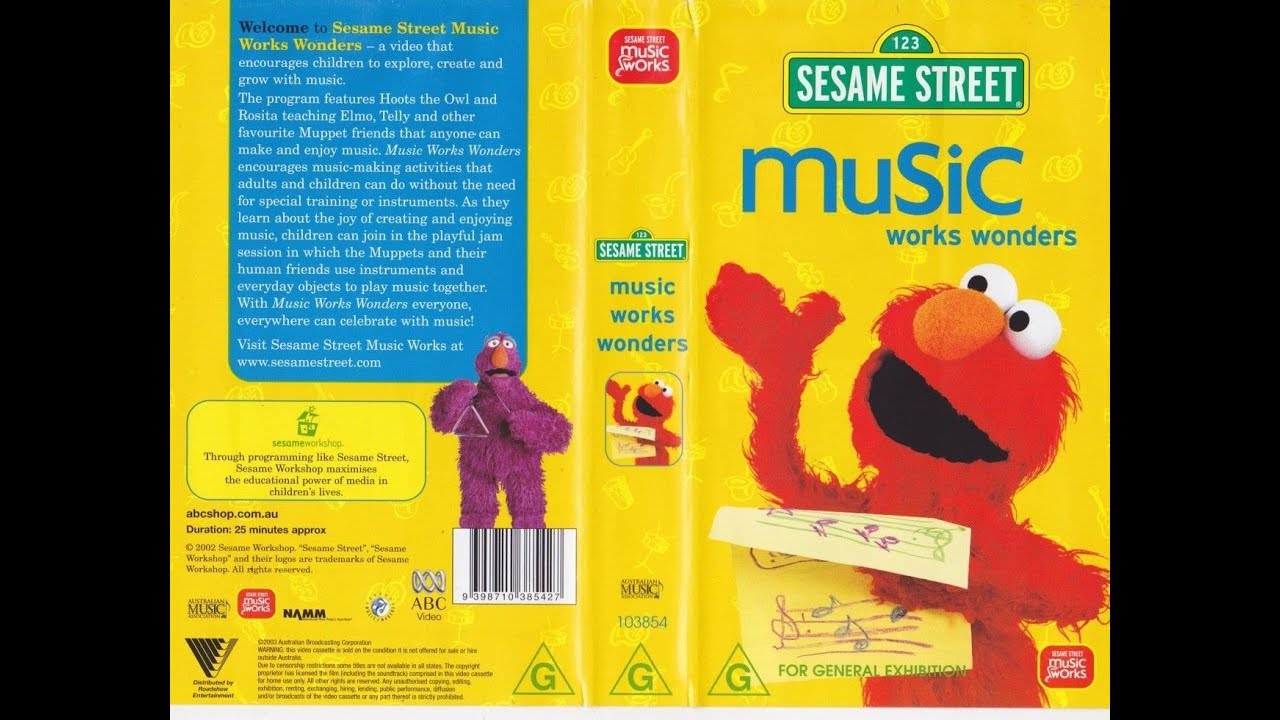 123 Sesame Street Home Video Music Works Wonders - YouTube