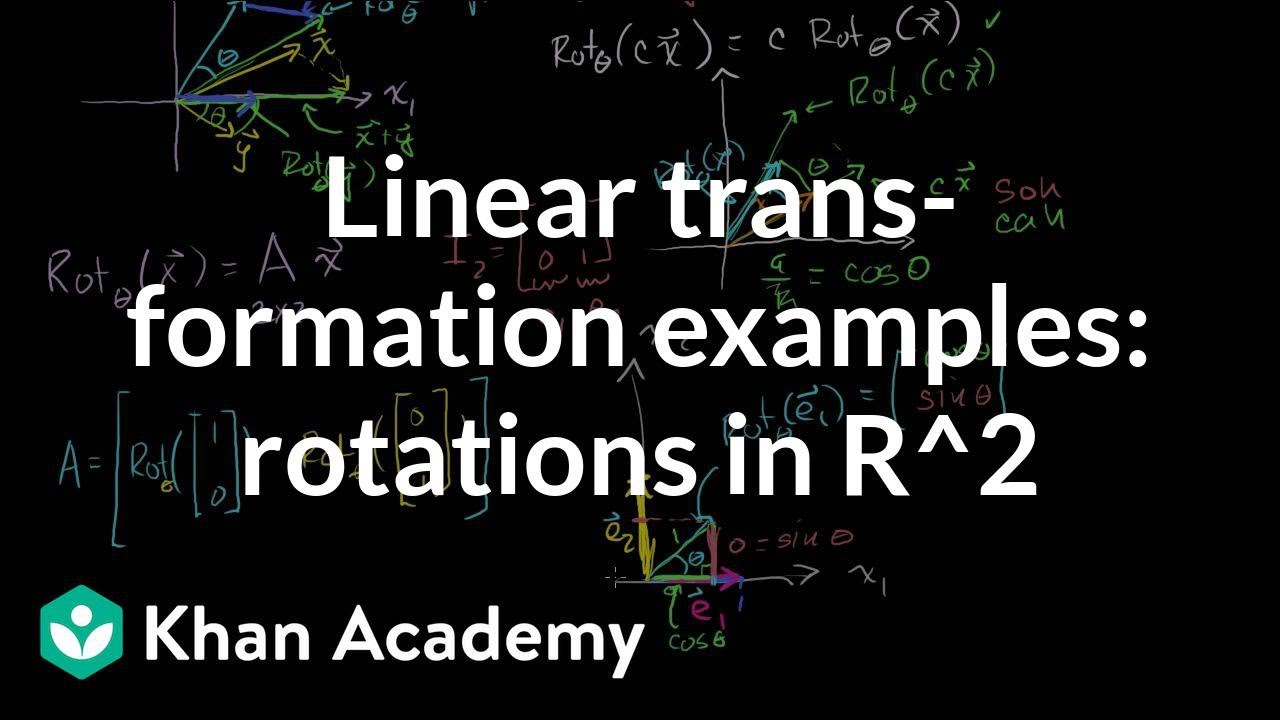 Linear Transformation Linear Algebra