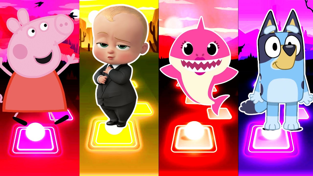 Peppa Pig Exe 🆚 Baby Boss Exe 🆚 Baby Shark Exe 🆚 Bluey Exe | Who Is Win ...