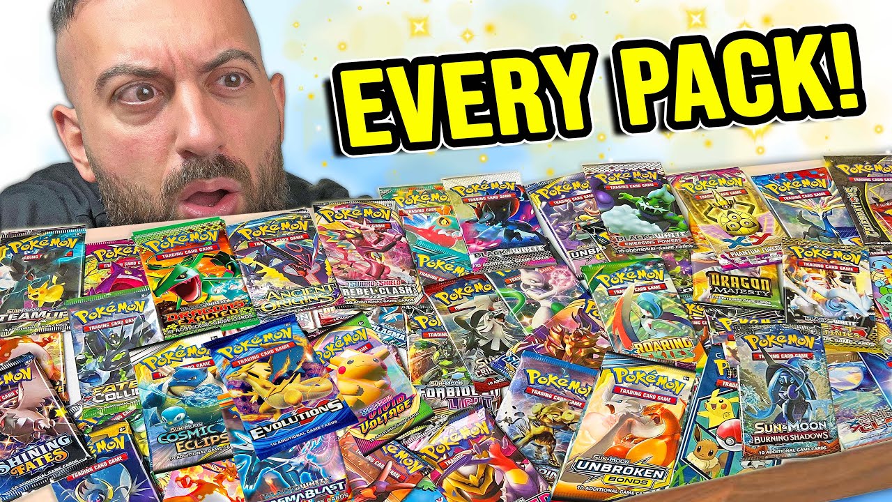 I Opened Every Pack of Pokemon Cards ($2,000) - YouTube