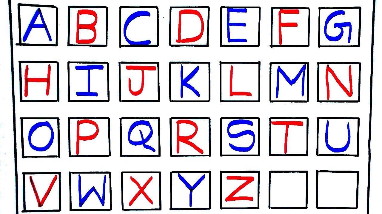 a to z in writing note book capital letters writing hand written abc capital letters alphabet youtube