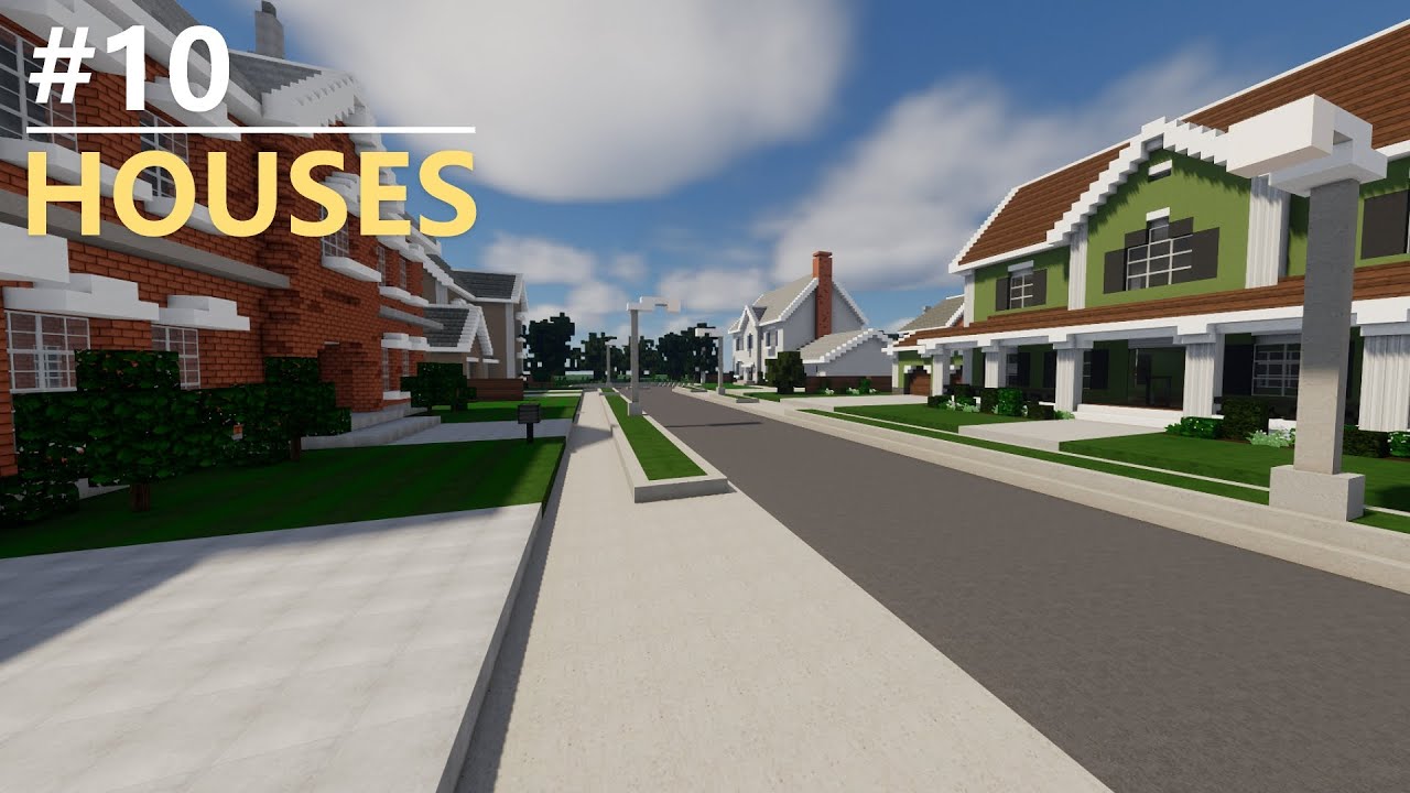 Minecraft Suburban Neighborhood