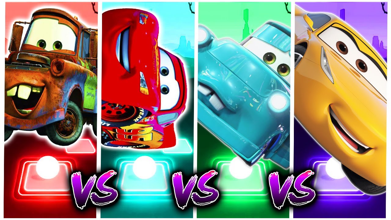 Spider Lighting McQueen vs Lighting McQueen Eater vs Cars Mater vs Cruz ...