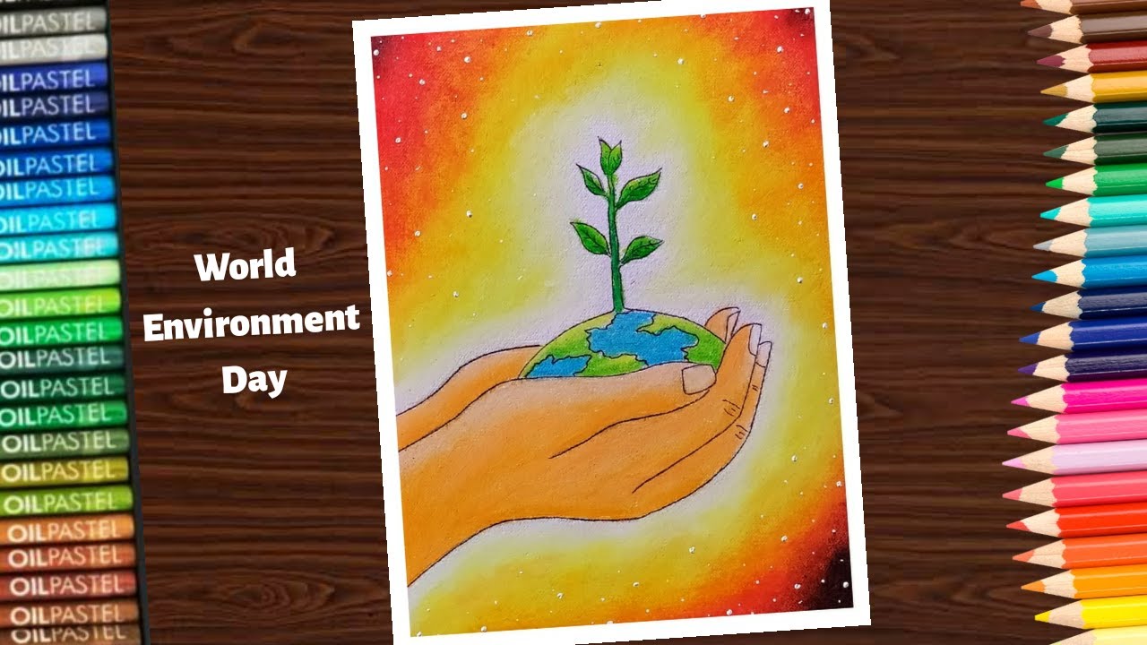 How to draw World Environment day (save environment) poster for ...