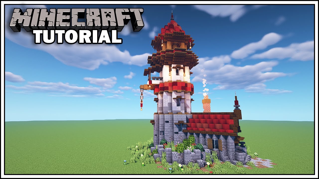 Minecraft Tutorial - How to Build a Wizard Tower - YouTube