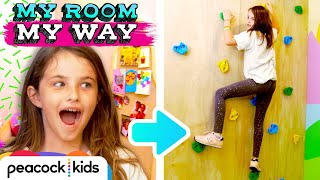 Adventurer Gets Her Own Indoor Rock Climbing Wall! | Kids Room Makeover | MY ROOM MY WAY