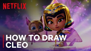 How to Draw Cleo from Super Monsters  Netflix Jr