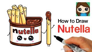 How to Draw Nutella Dip Cute and Easy