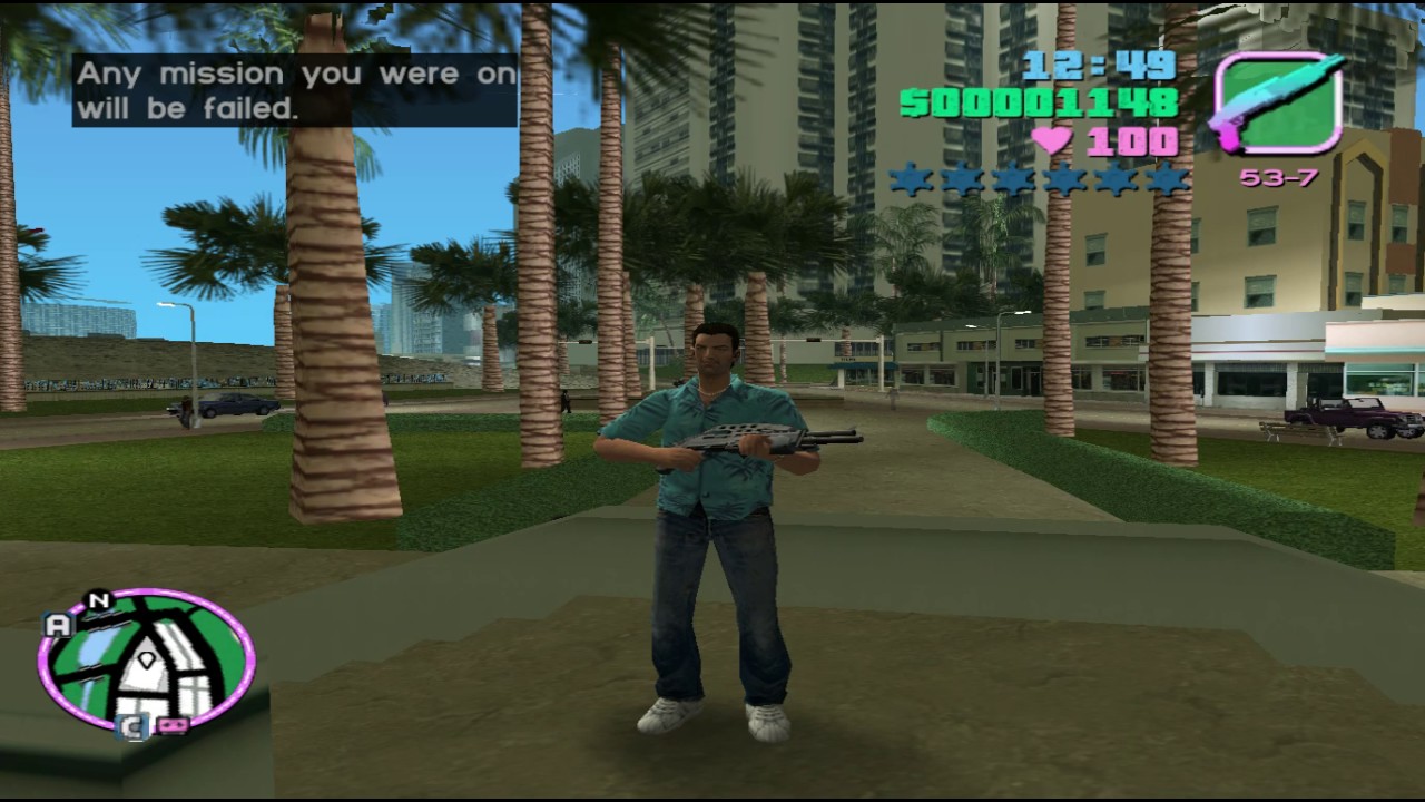 GTA Vice City XBOX 360 gameplay - YouTube