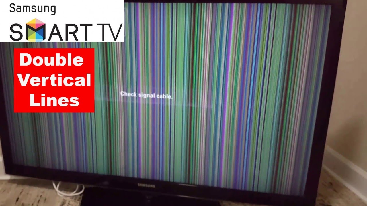 How To Fix Samsung Tv Screen has Double Vertical Lines||Most common ...