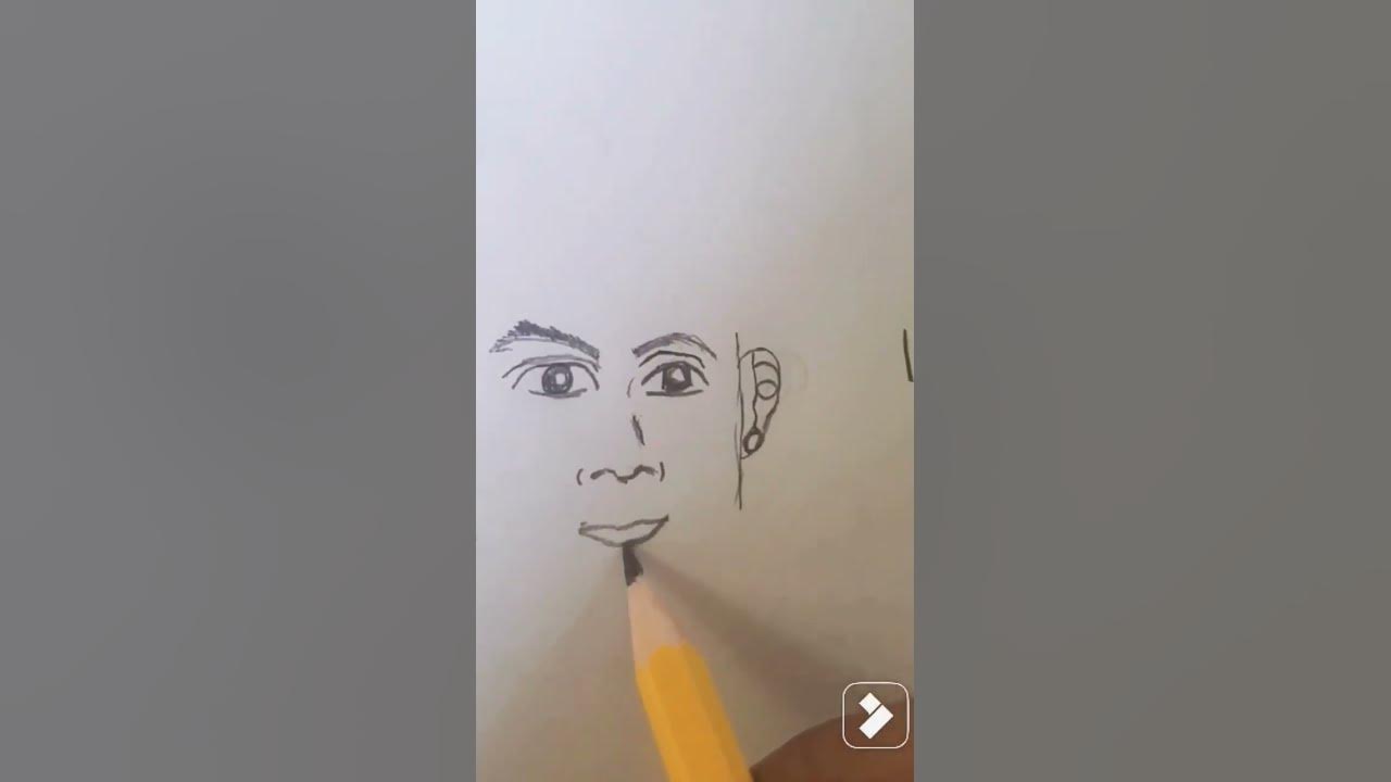 Drawing Cristiano Ronaldo # shorts - YouTube