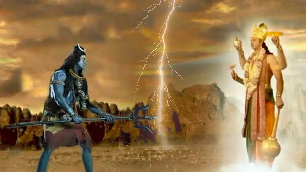 Lord Shiva anger burst on Vishnu @omnamahshivaytelugu - YouTube