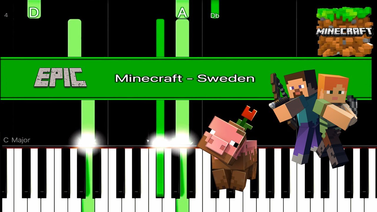 ⛏💎🐷Minecraft - Schweden Epic #piano - YouTube