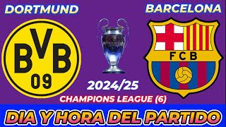 Borussia Dortmund Vs Barcelona D C3 B3nde Ver En Vivo Fecha Hora ...