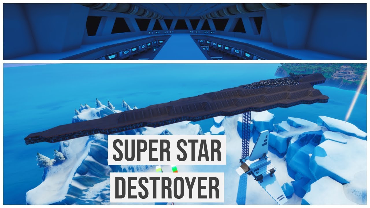 Super Star Destroyer Map Release Includes Code Fortnite Creative Youtube