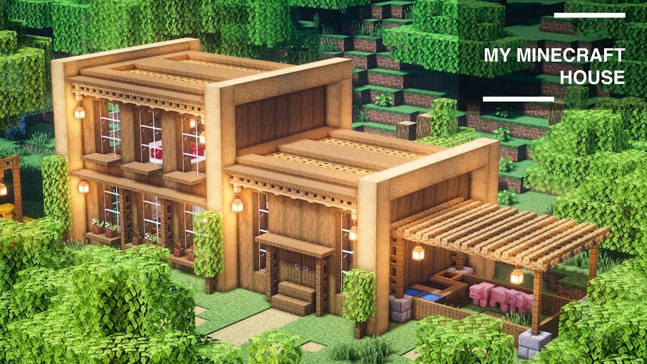 Simple Minecraft Wooden House