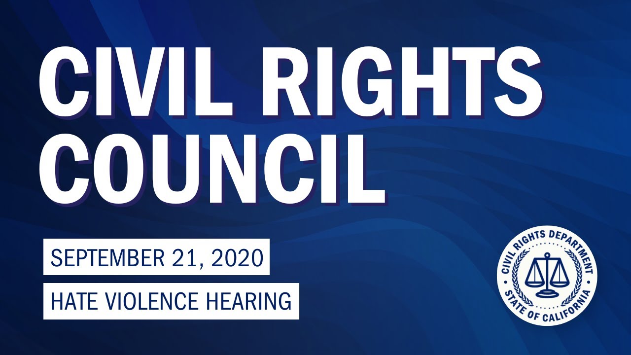 FEHC: September 21, 2020 Hate Violence Hearing - YouTube