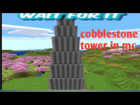 cobblestone tower in minecraft.@jppcrafts - YouTube