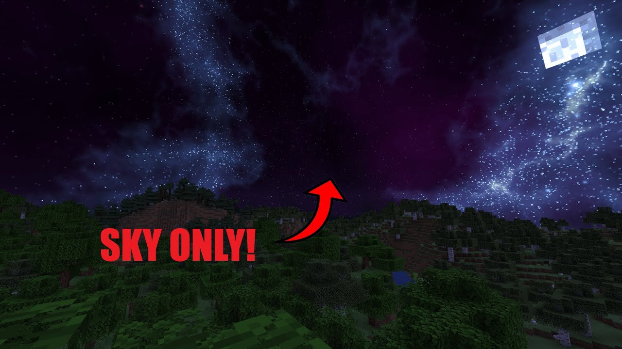 Minecraft beautiful night sky texture pack - nzbxe