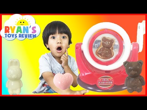 Chocolate Candy Make Your Own Japanese Candy For Kids Bear Bunny Egg Family Fun Toy Ryan ToysReview