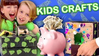 Make a Piggy Bank (with a Secret Compartment!) | KIDS CRAFTS | Universal Kids