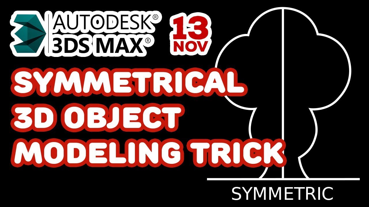 Symmetrical 3d object modeling trick - YouTube