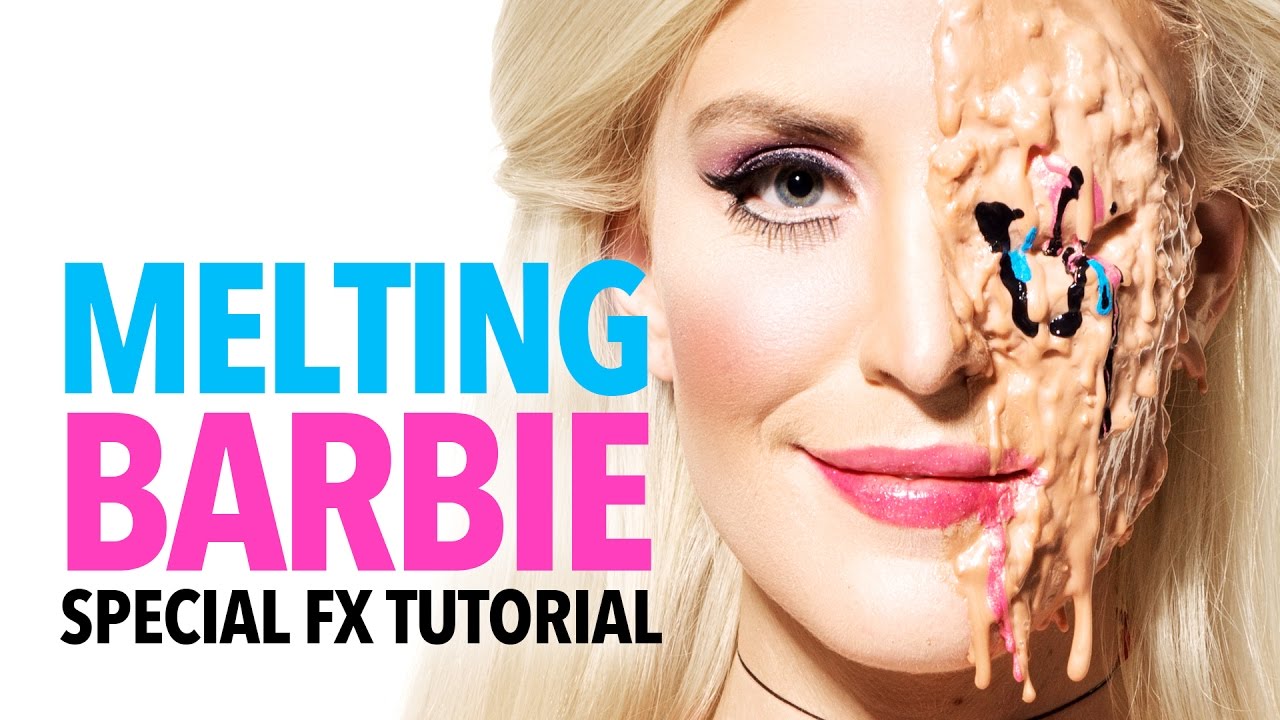 Melting Barbie Halloween Makeup Tutorial YouTube