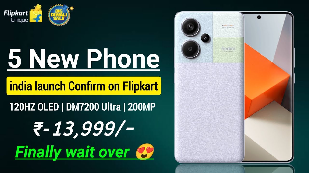 5 New phone India launch confirm on Flipkart, Redmi 13C, Redmi Note 13 ...