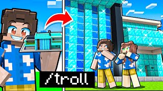 Minecraftta Mi̇ni̇k Evleri̇ Devasa Yaptim Herkesi̇ Trolledi̇m 