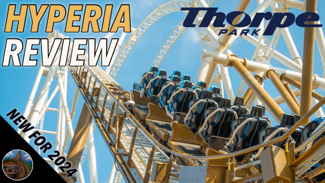 HYPERIA Full Review - Thorpe Park NEW FOR 2024 Tallest in the UK - YouTube