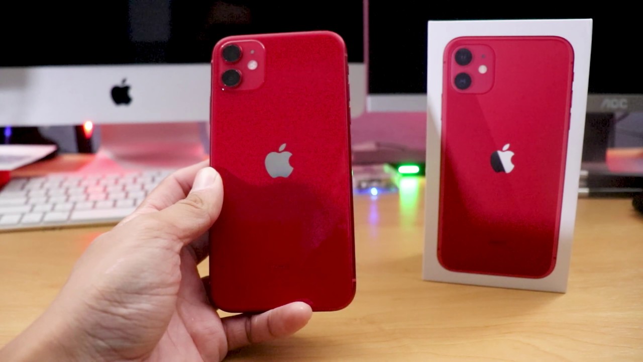 iPhone 11 Product Red (Unboxing & First Impressions) - YouTube