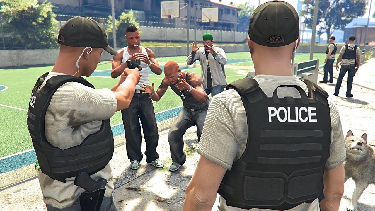 GANG UNIT Cleans Up Grove Street Gangs in GTA 5! - YouTube