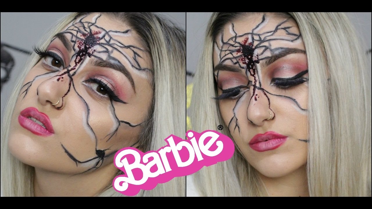 Dead Broken Barbie Doll Halloween Makeup YouTube