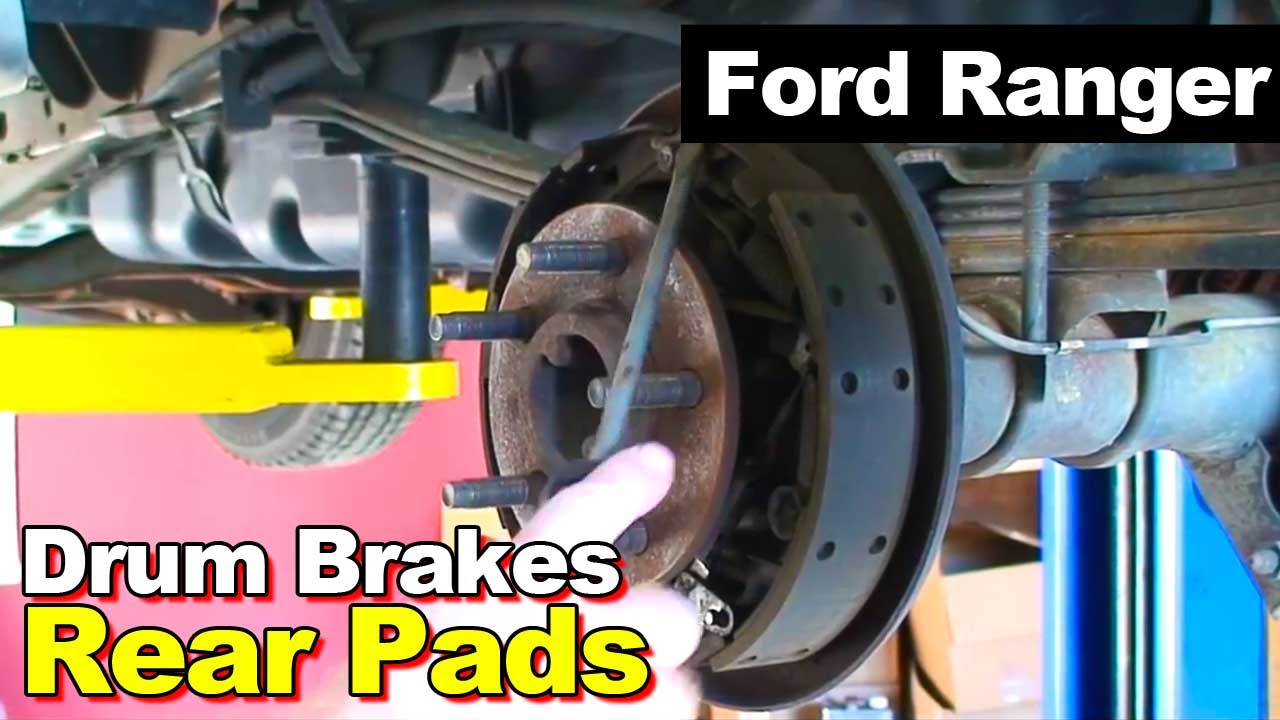 2003 Ford Ranger Drum Brake Shoes Replacement YouTube