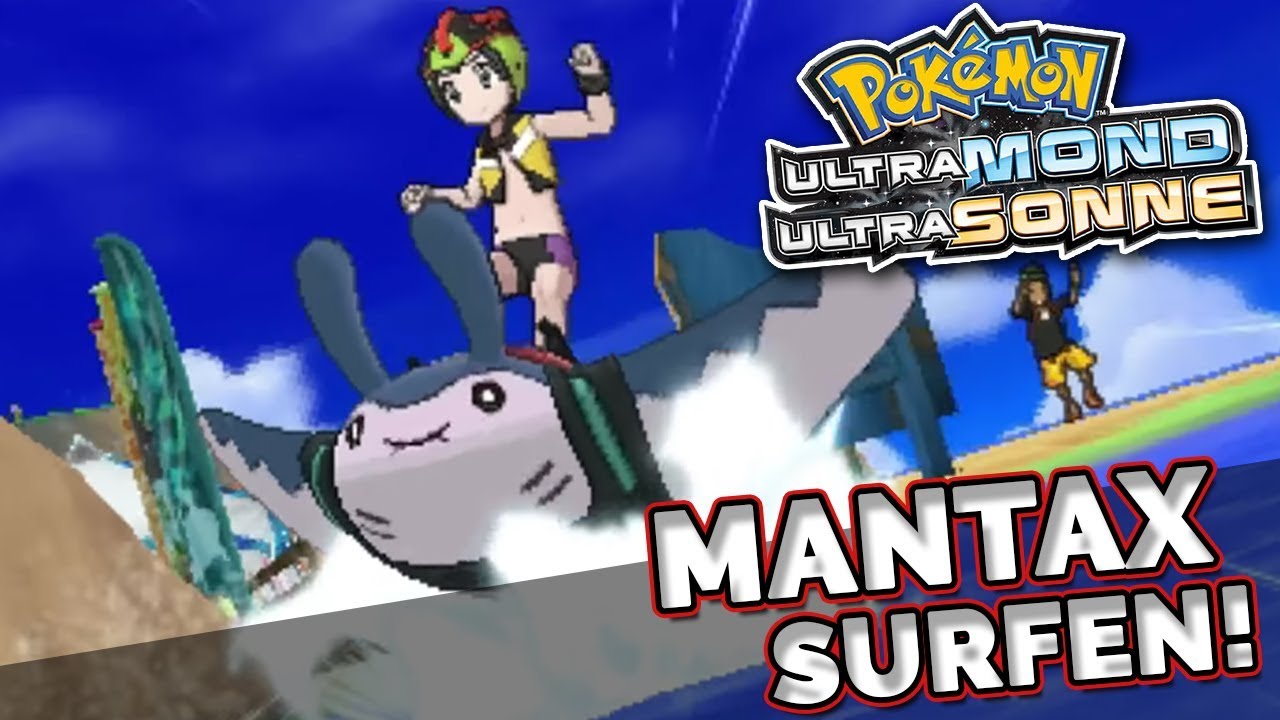 Pokemon Ultrasonne und Ultramond | Episches Mantax Minigame vorgestellt ...