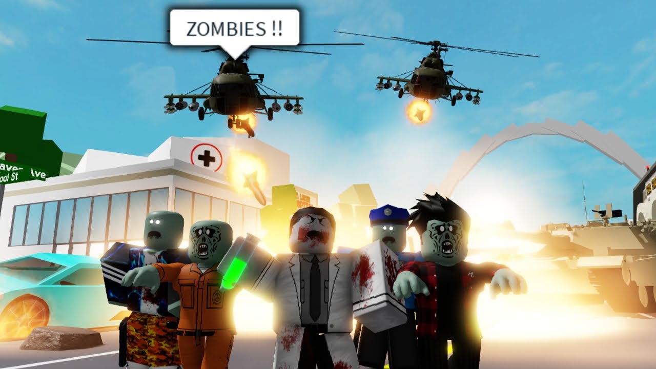 Roblox Brookhaven RP🏡 ZOMBIE APOCALYPSE 3 - Funny Moments - YouTube