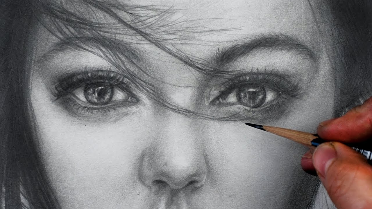 How To Draw A Realistic Face With Pencil