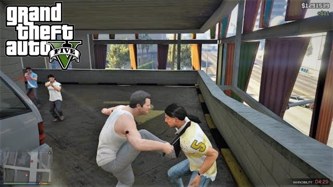 GTA 5 - Michael Crazy BATTLE With Martin Madrazo's Gang (GTA V Funny ...