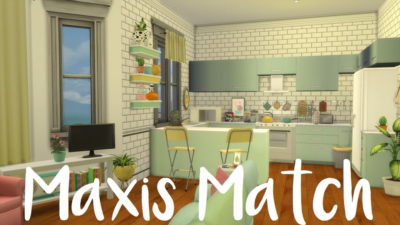 Sims 4 мебель maxis match - фото