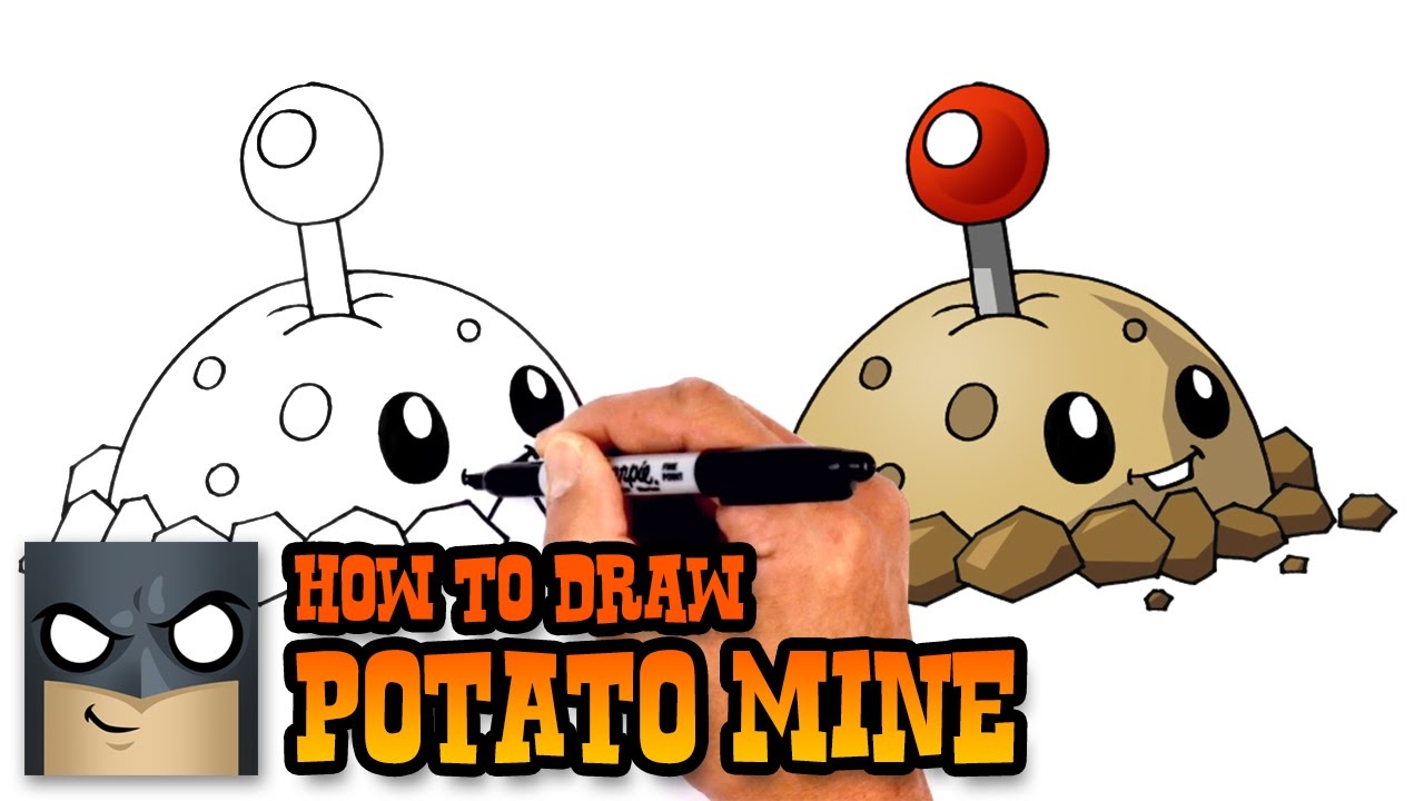 How To Draw Potato Mine Plants Vs Zombies Youtube