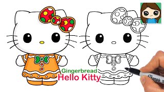 How to Draw Hello Kitty Gingerbread | Sanrio Christmas