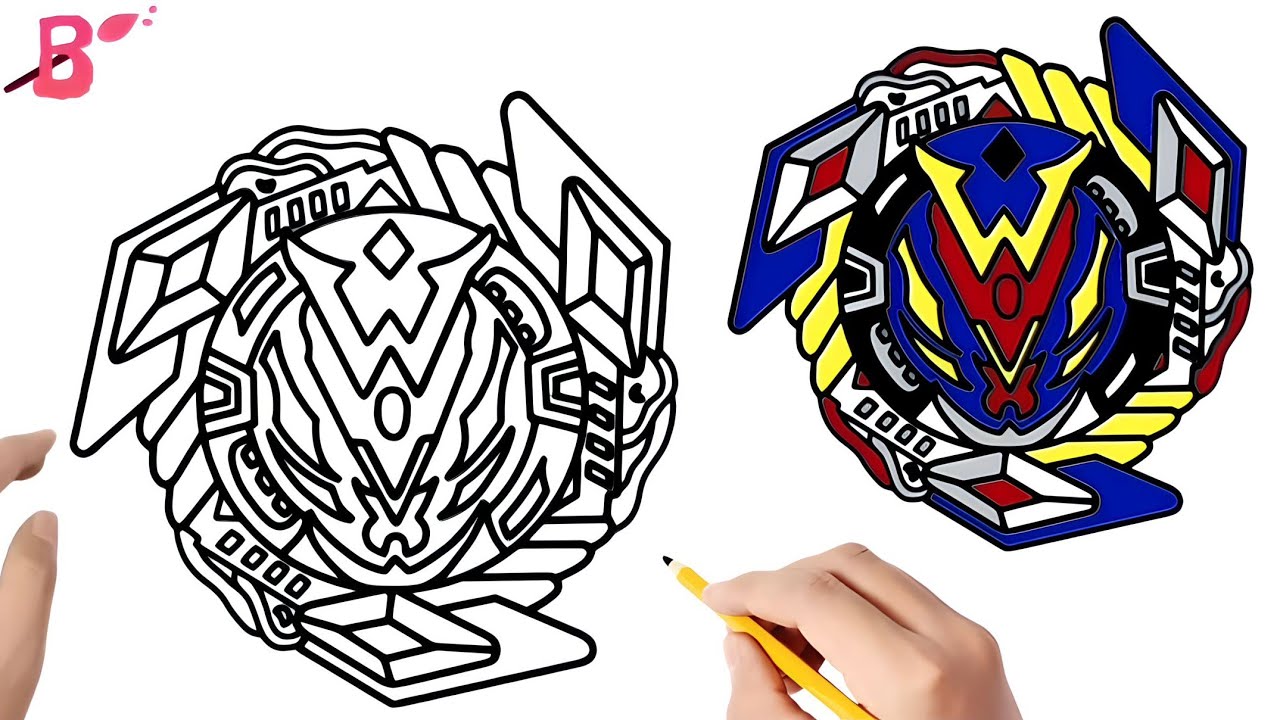 Beyblade Drawing, How to Draw Beyblade