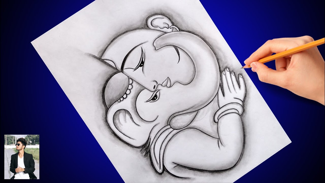 Easy Drawing | How To Draw Mahadev | How to Draw Ganesh Ji ...