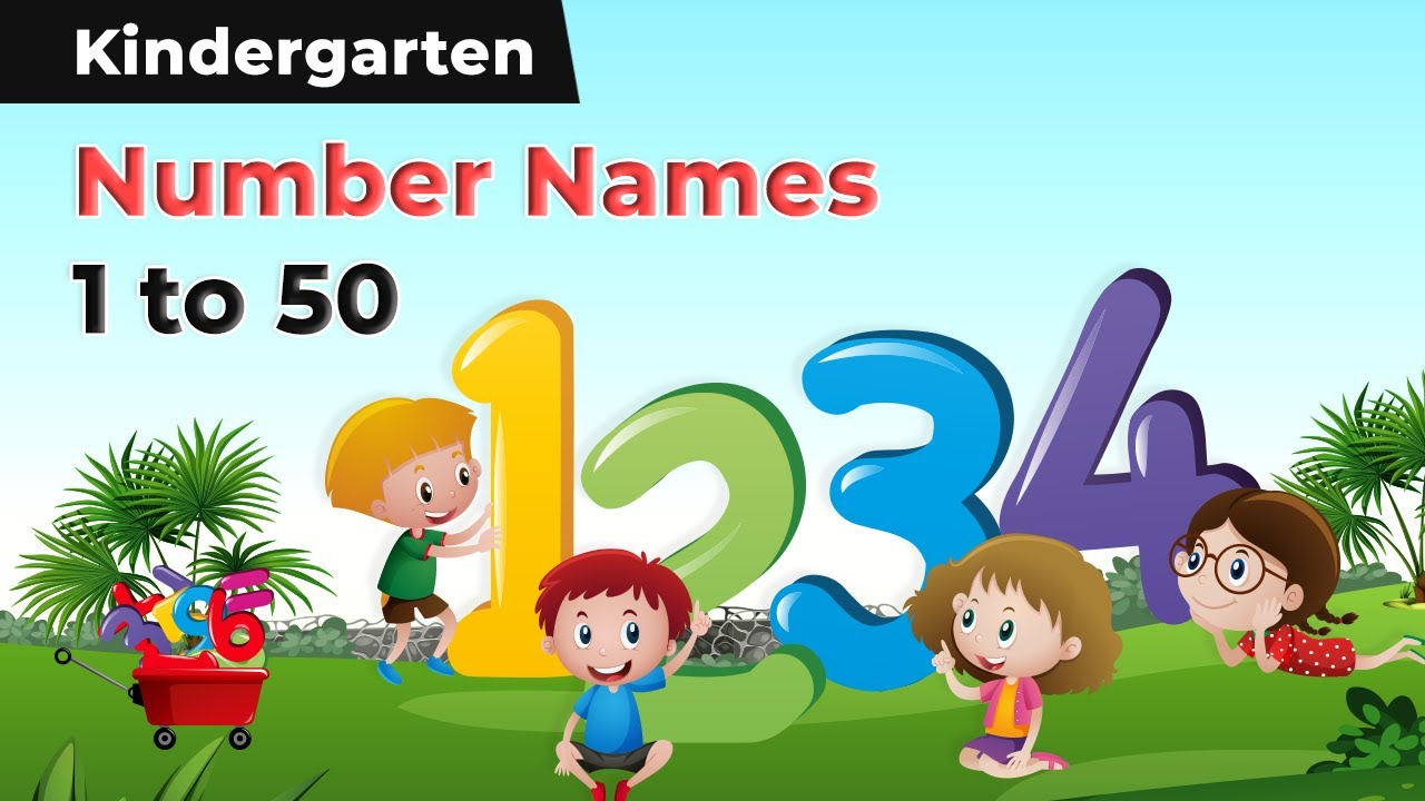 Number Names 1 to 50 | Counting With Spelling | Numbers in Words ...