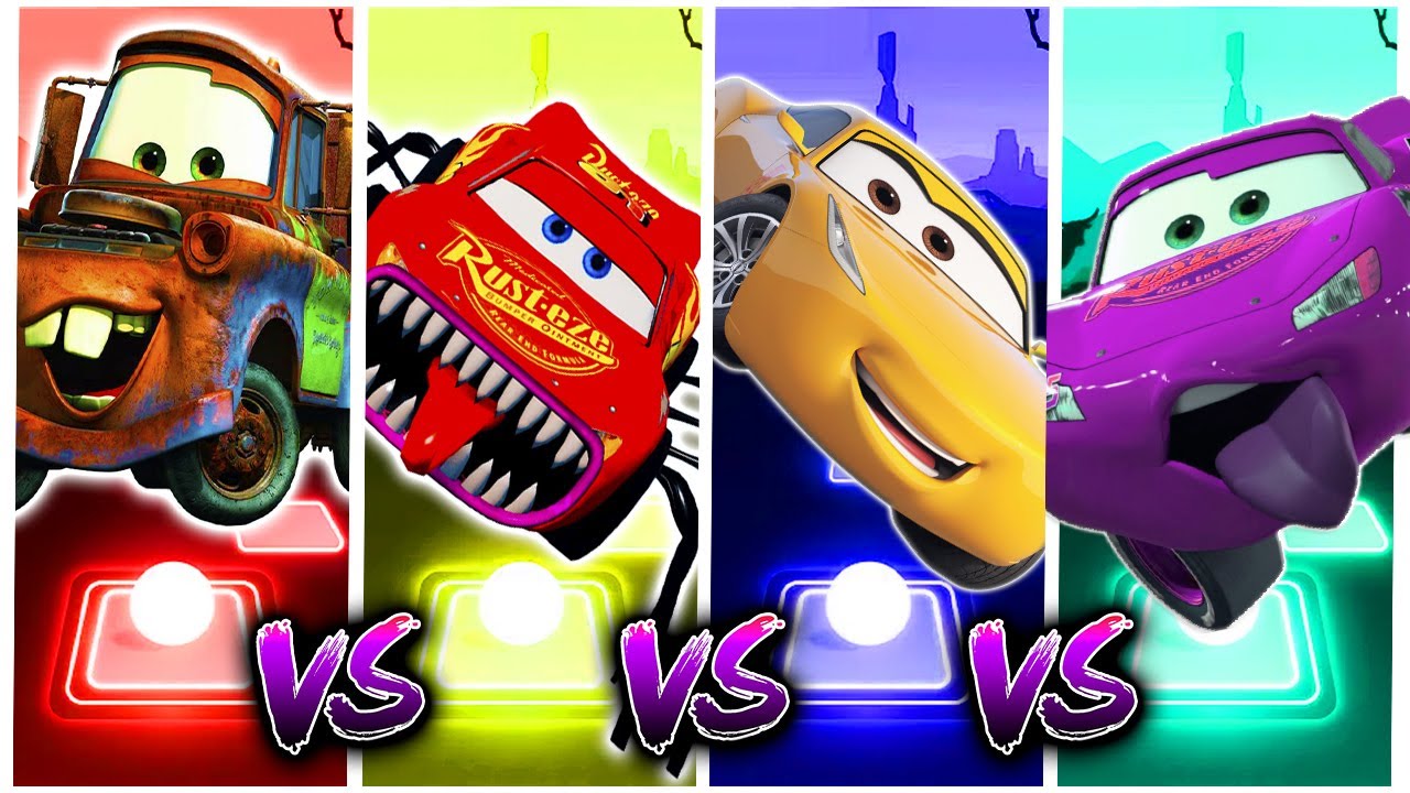 Cars 3 Mater vs Spider Lighting McQueen vsEvil Lighting McQueen vs Cruz ...