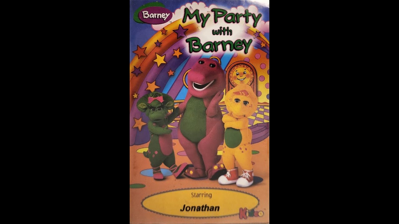 My Party with Barney 1998 VHS Kideo Starring Jonathan - YouTube image.