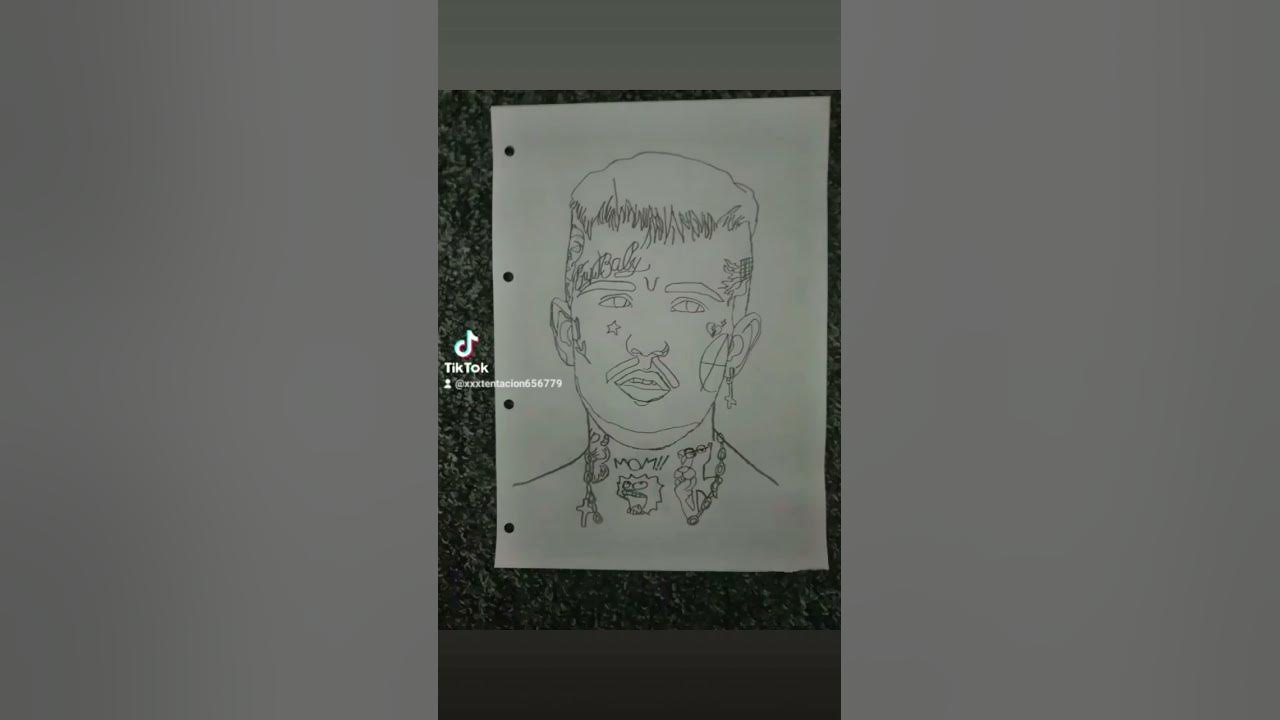 Drawing of lil peep crybaby rip legend #rapper #art #illustration # ...