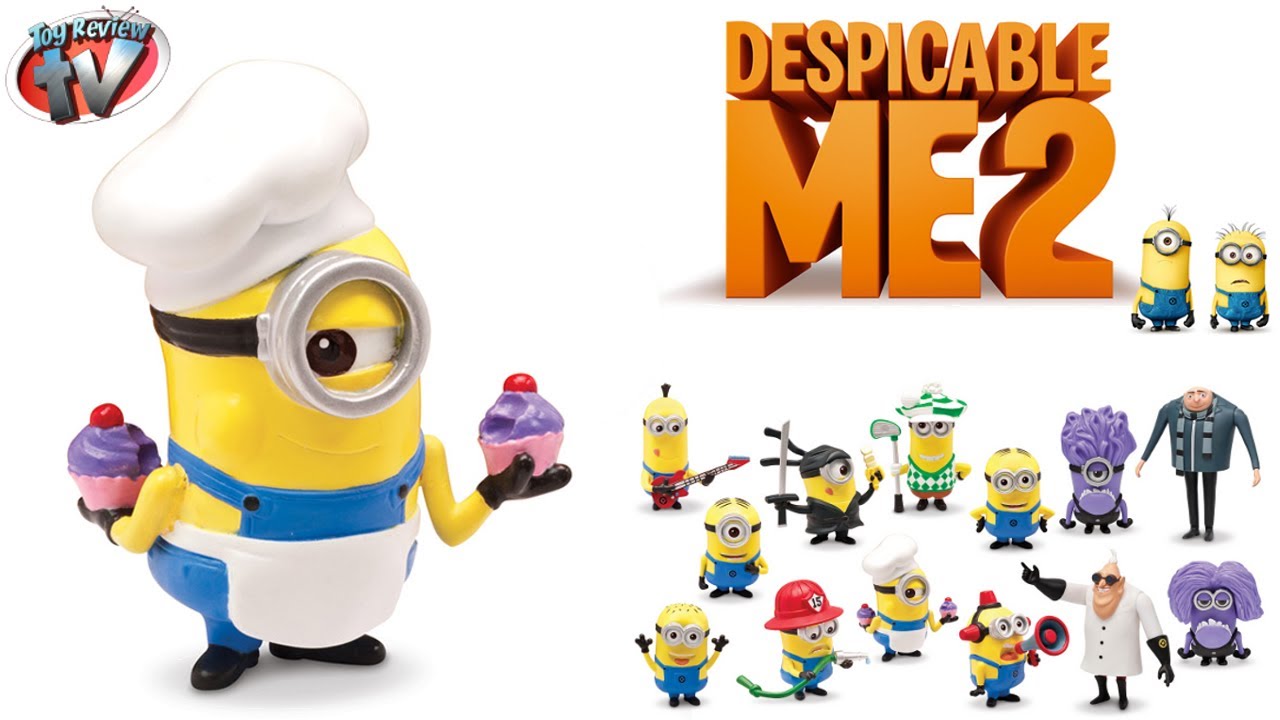 Despicable Me 2 Minion Baker Action Figure Toy Review, Thinkway Toys ... - MaxresDefault