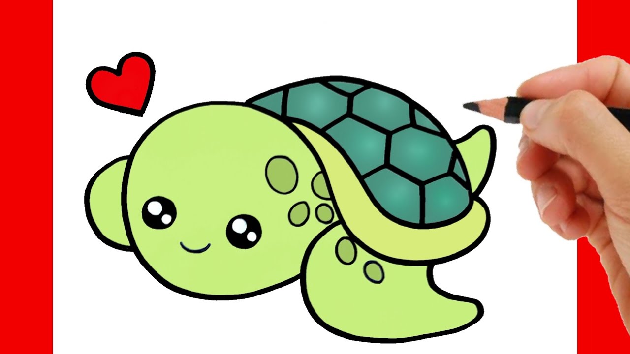 Cute Drawing Turtles cute drawing turtle Step-by-Step Tutorial